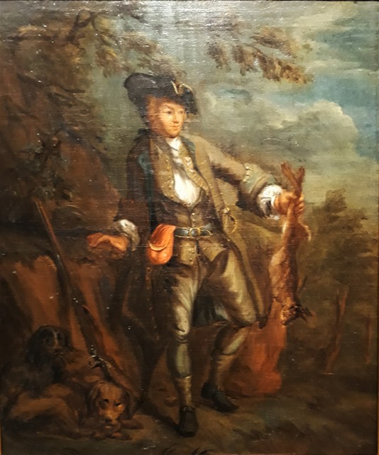 Hunting scenes of two noble persons